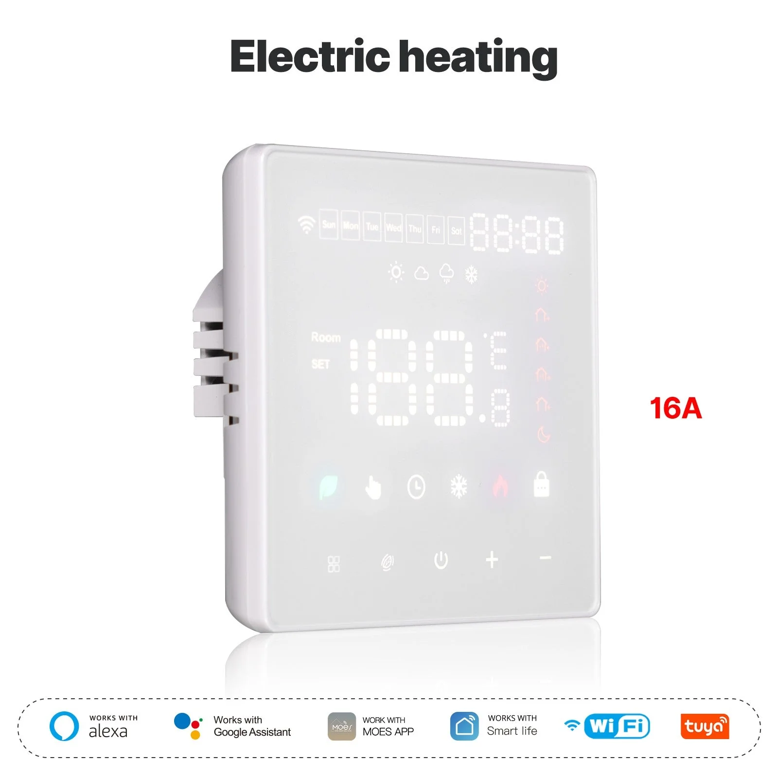 WiFi Smart Thermostat Programmable Temperature Controller Water Boiler Electric Heating 7