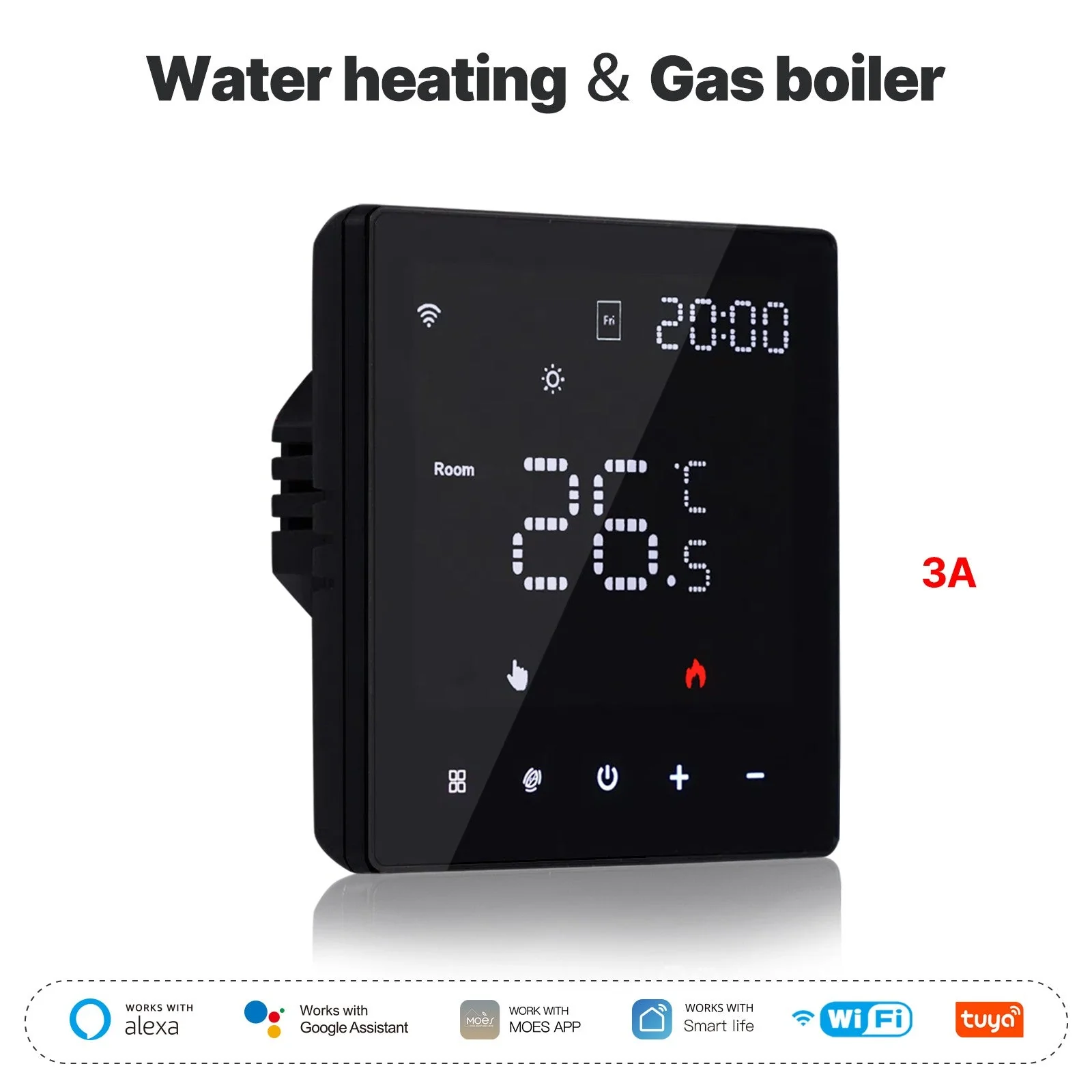 WiFi Smart Thermostat Programmable Temperature Controller Water Boiler Electric Heating 8