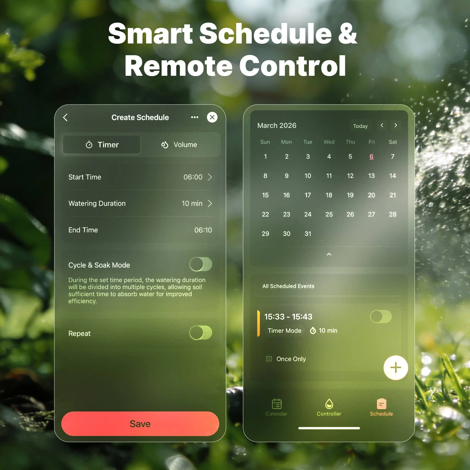WiFi Smart Water Timer with Flow Meter, Brass Valve, IP65 Waterproof Irrigation Controller Alexa Google 6
