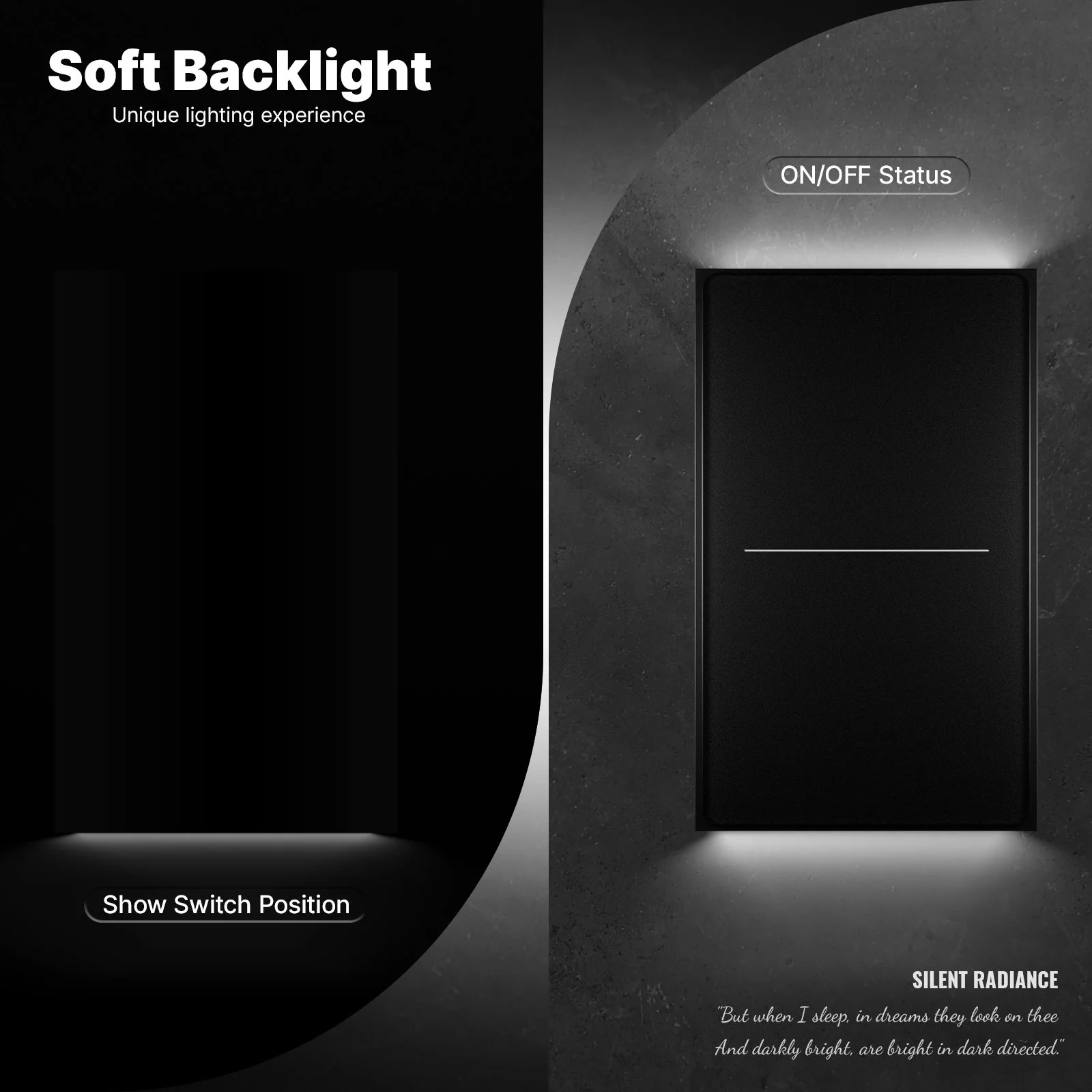 WiFi Star Feather Series Smart Switch Push Button With Neutral Wire Light Scene 2in1 Switch US Version 5