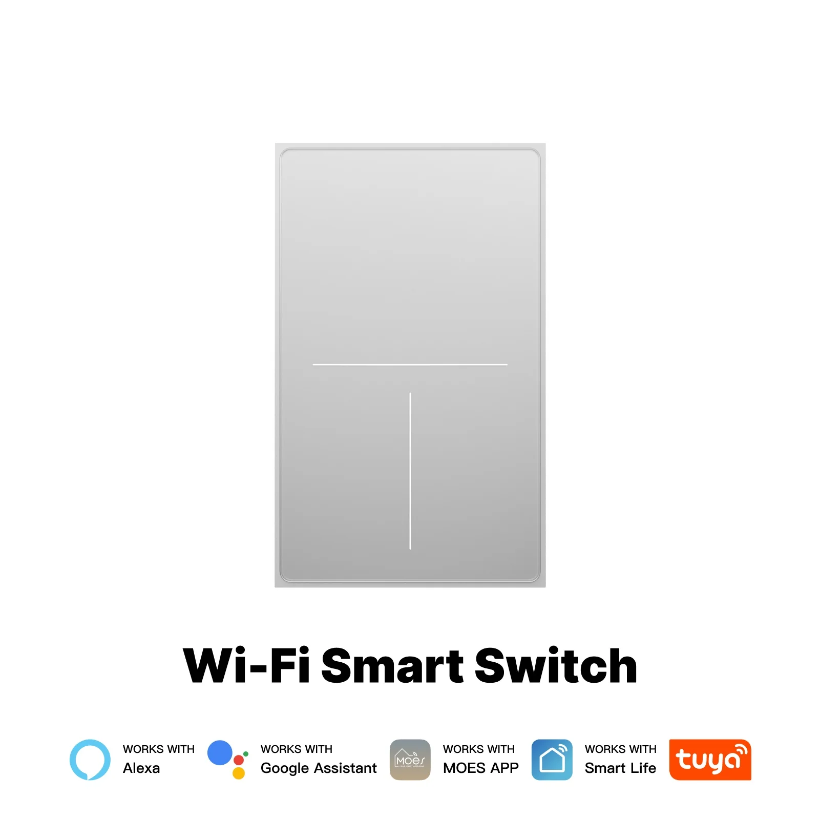 WiFi Star Feather Series Smart Switch Push Button With Neutral Wire Light Scene 2in1 Switch US Version 9