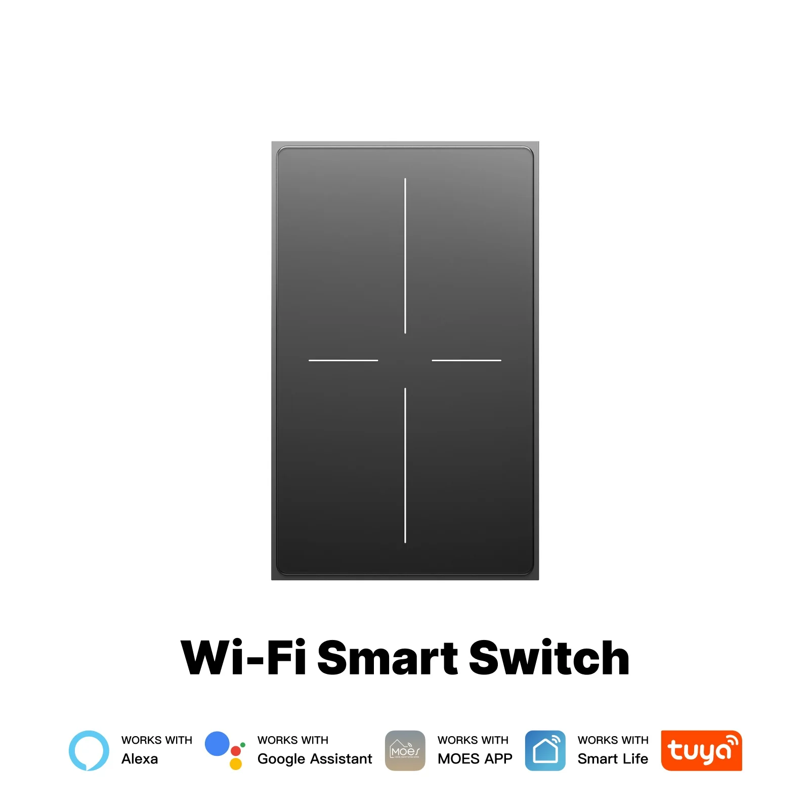 WiFi Star Feather Series Smart Switch Push Button With Neutral Wire Light Scene 2in1 Switch US Version 14