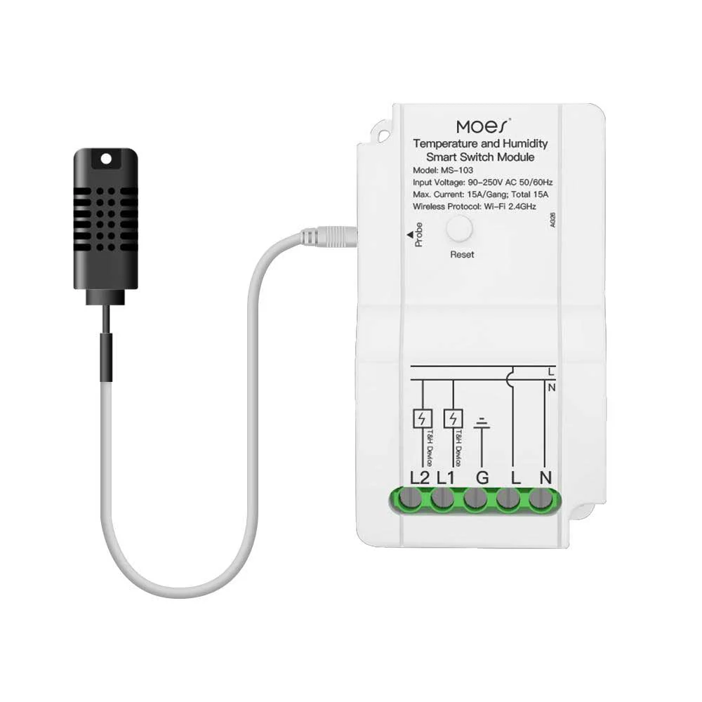 WiFi Smart Temperature and Humidity Control Switch Module Sensor 11