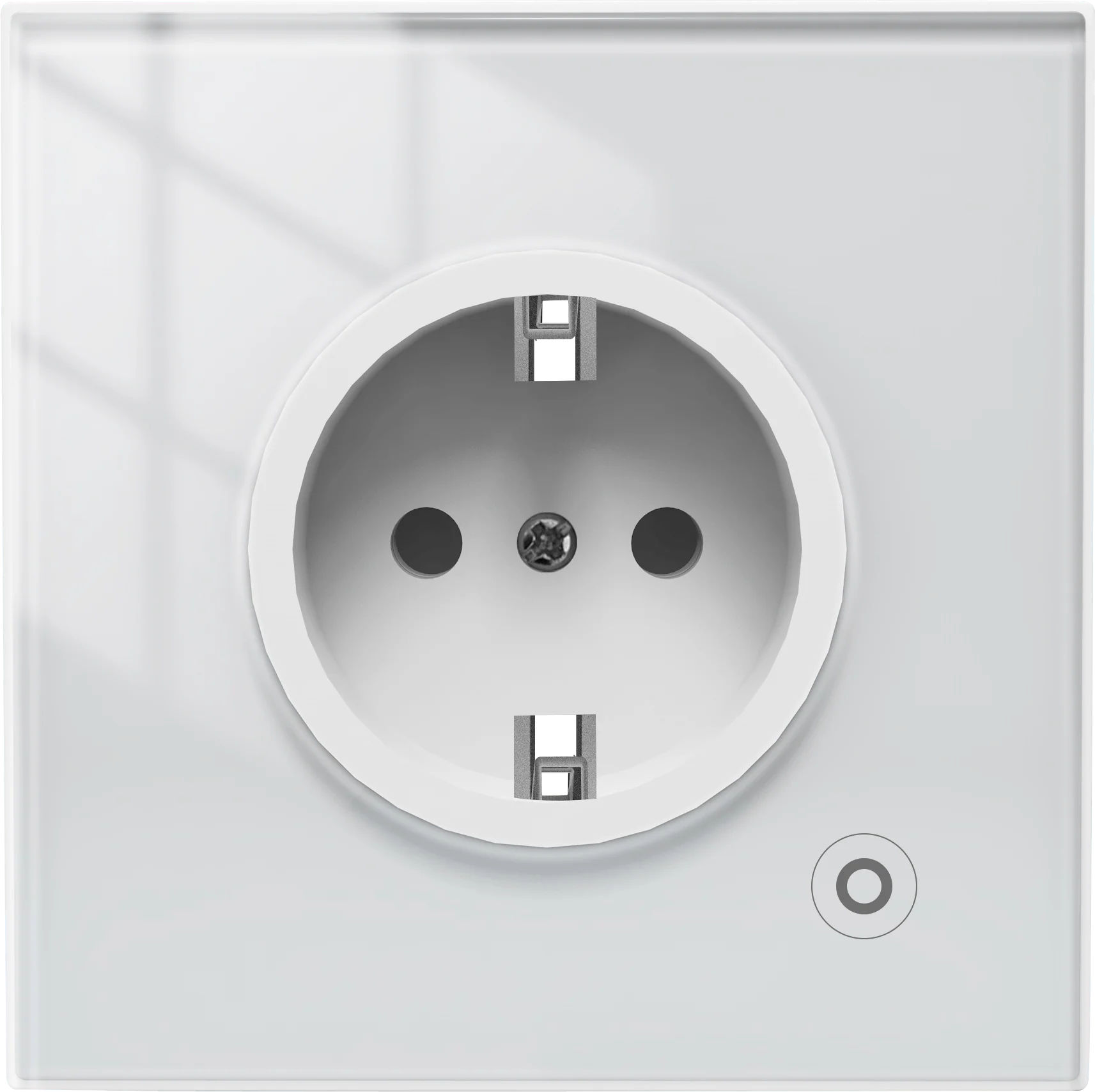 WiFi Smart Wall Socket Glass Panel Outlet Power Monitor Touch Plug Relay Status Light Mode Adjustable EU 22