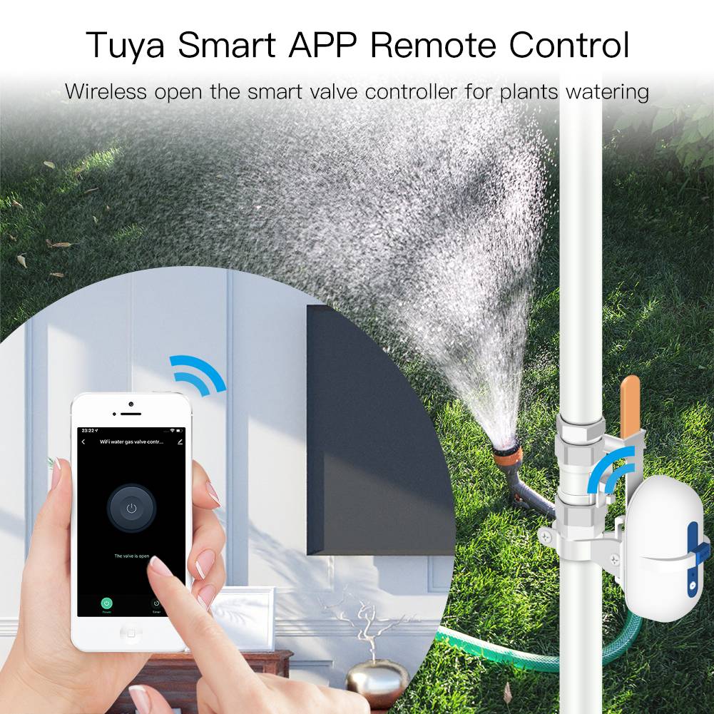 WiFi Smart Water Gas Valve Controller Pipeline Auto Shut OFF 5