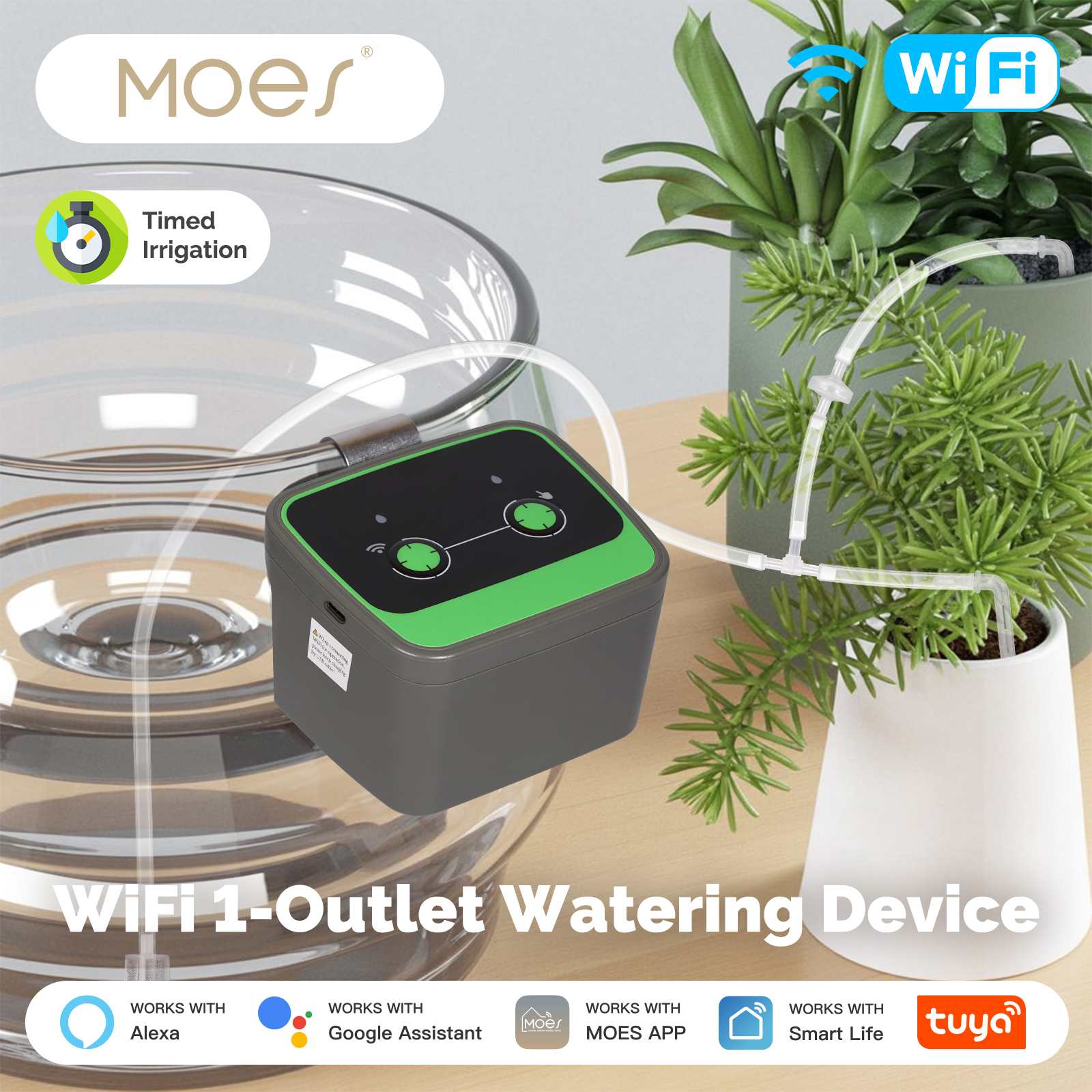 WiFi Watering Device Irrigation Automation Timer Smart Cycle Soak Plant Watering Machine 2