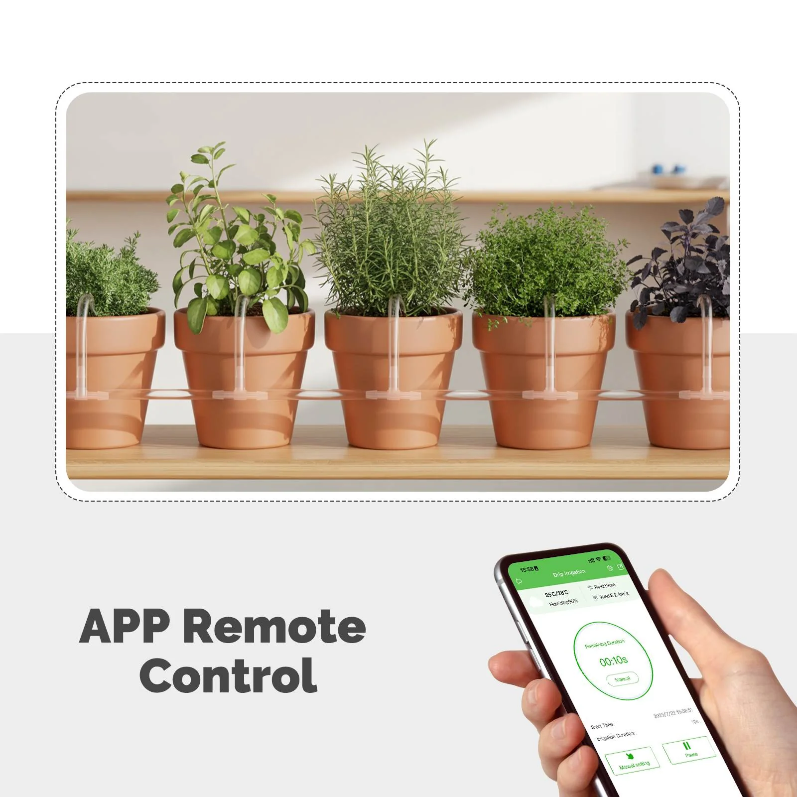 WiFi Watering Device Irrigation Automation Timer Smart Cycle Soak Plant Watering Machine 4