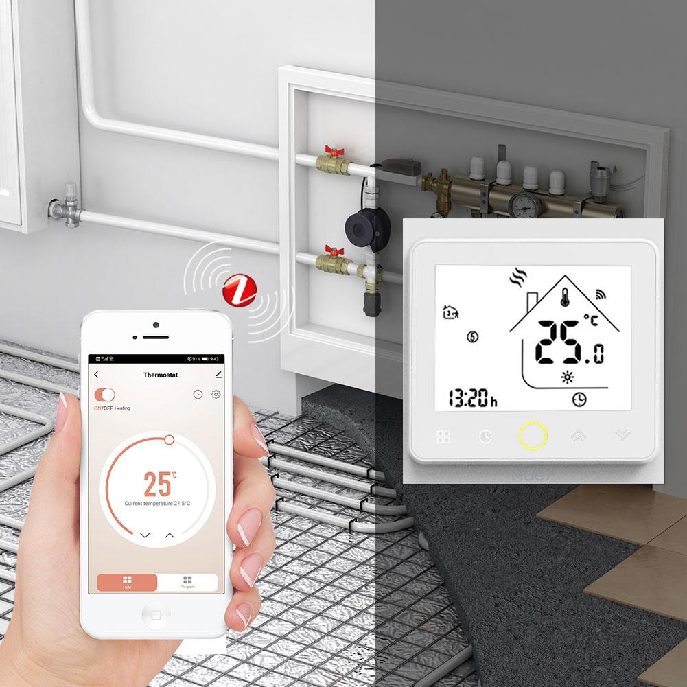 ZigBee Smart Thermostat Programmable Temperature Controller for Water Floor Heating 2