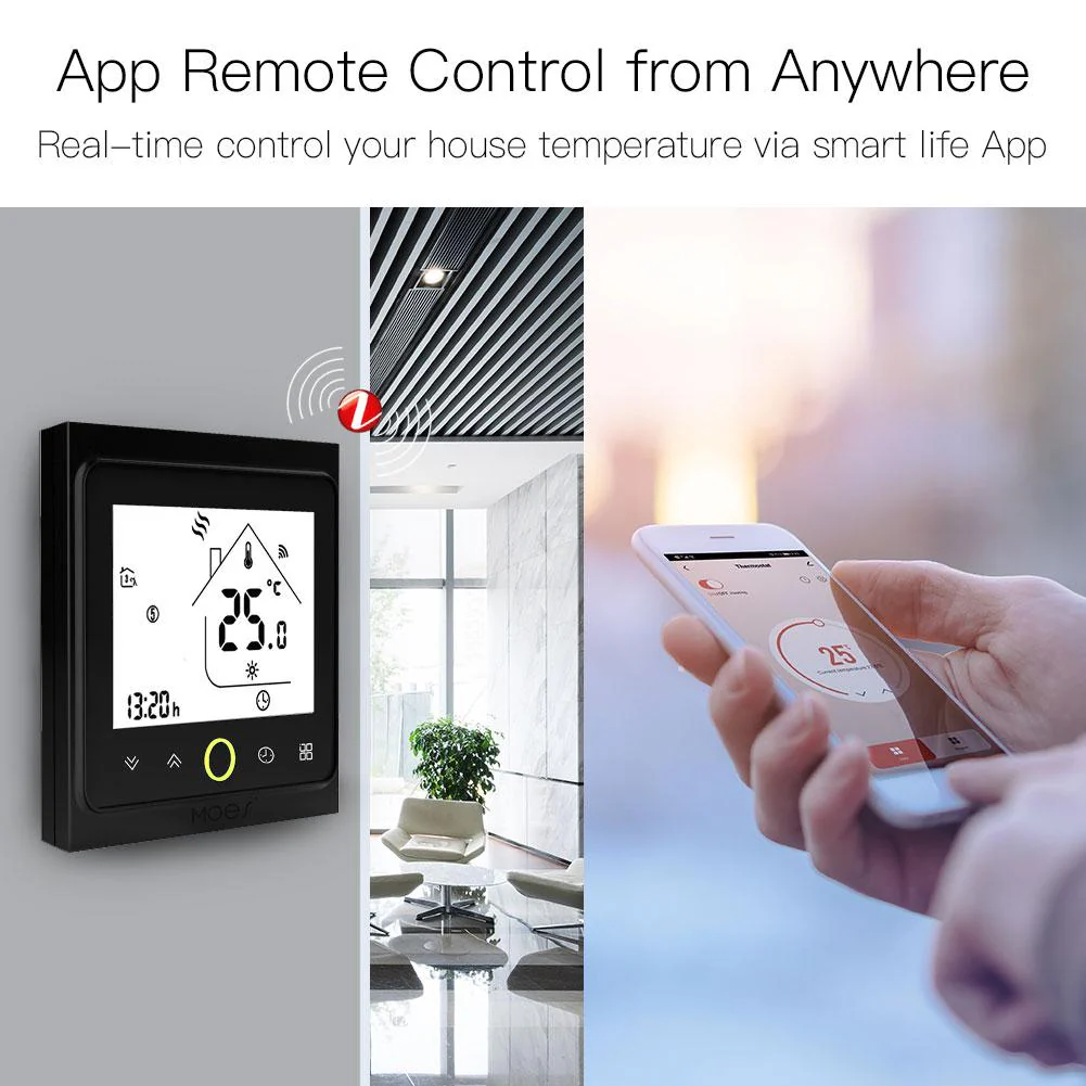 ZigBee Smart Thermostat Programmable Temperature Controller for Water Floor Heating 5