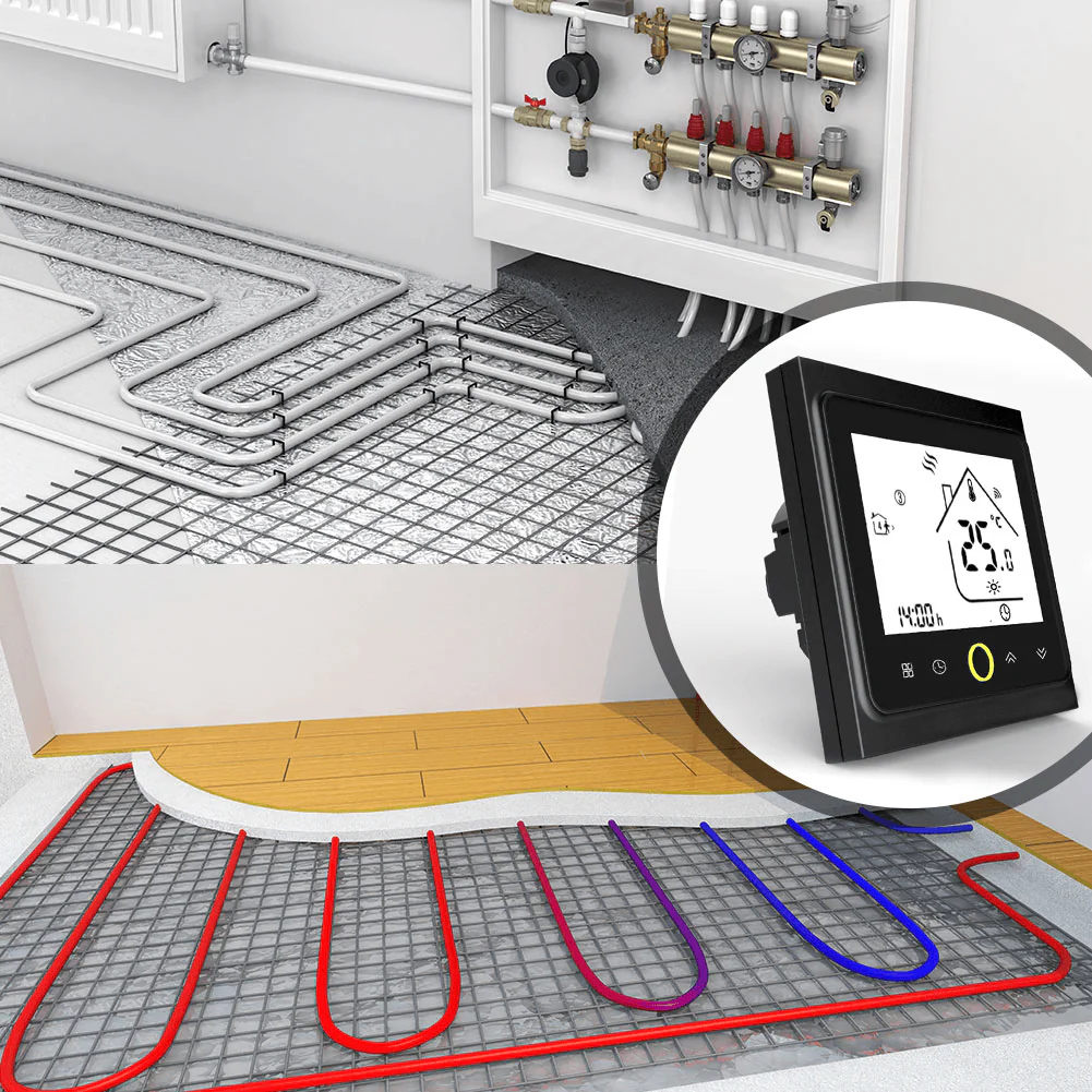 ZigBee Smart Thermostat Programmable Temperature Controller for Water Floor Heating 7