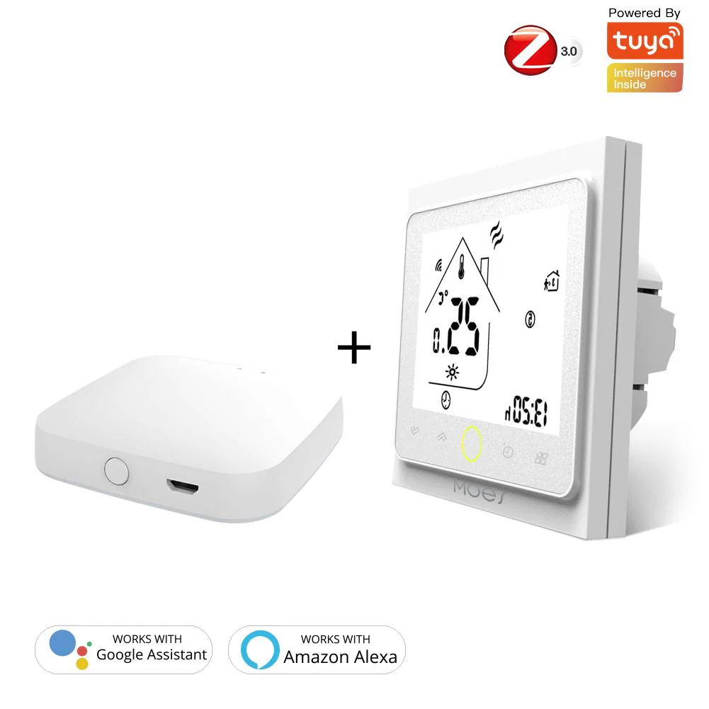 ZigBee Smart Thermostat Programmable Temperature Controller for Water Floor Heating 10