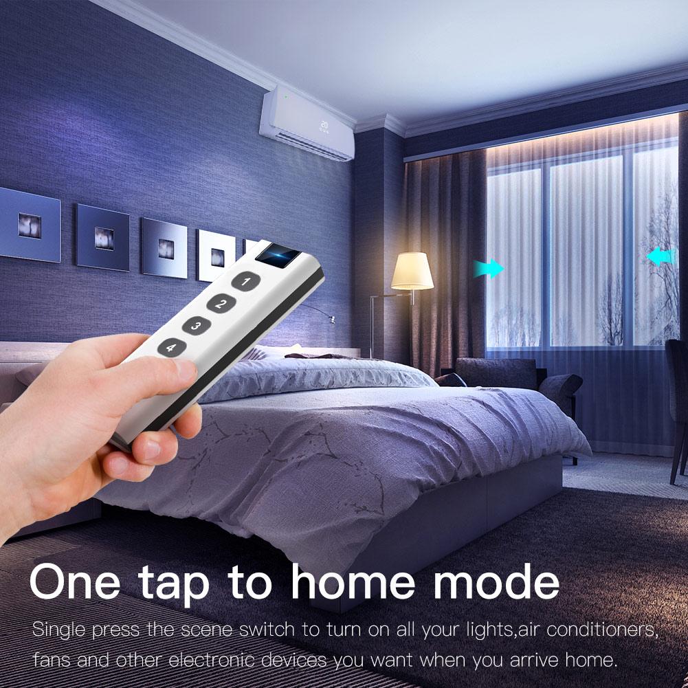 Tuya ZigBee Wireless Scene Switch 4 Gang Remote Point to Point Control 5