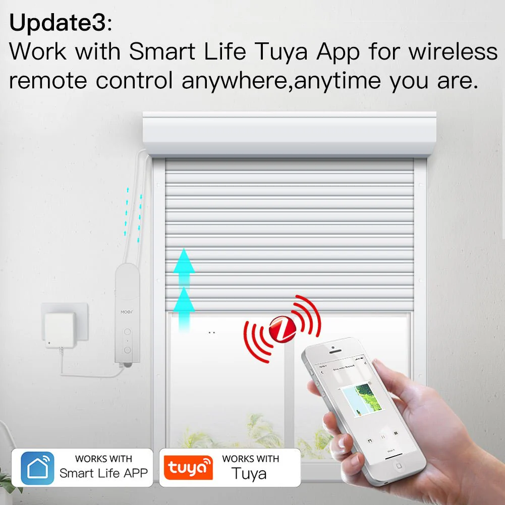 ZigBee Smart DIY Motorized Roller Blinds/Shades Drive Motor 2MQTT Setup Available Am43 5