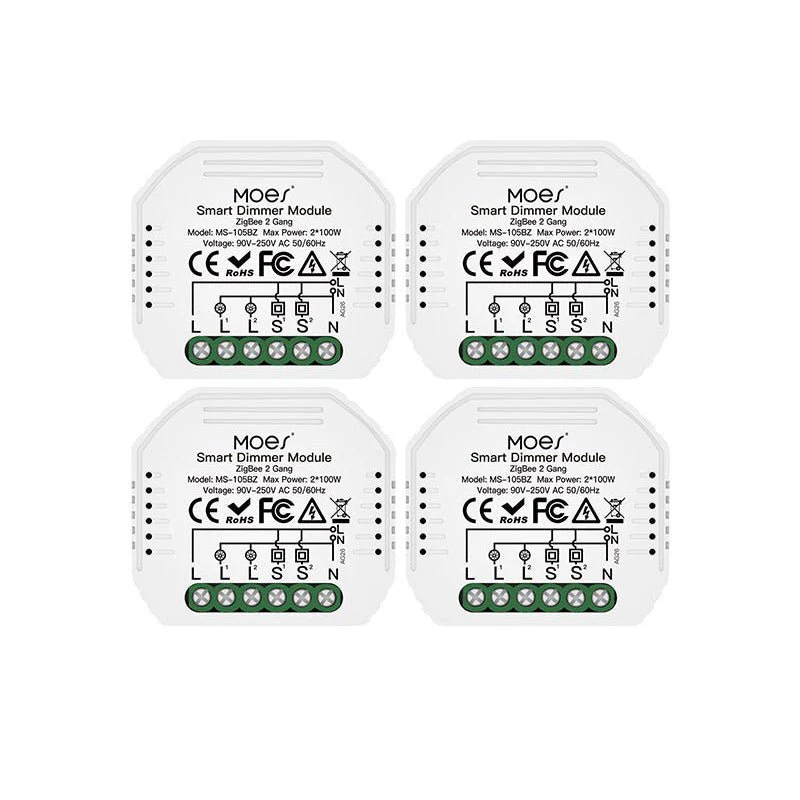 ZigBee Dimmer Module, Smart Switch Relay Module, MOES Hub Required 1/2 Gang Interruptor 11