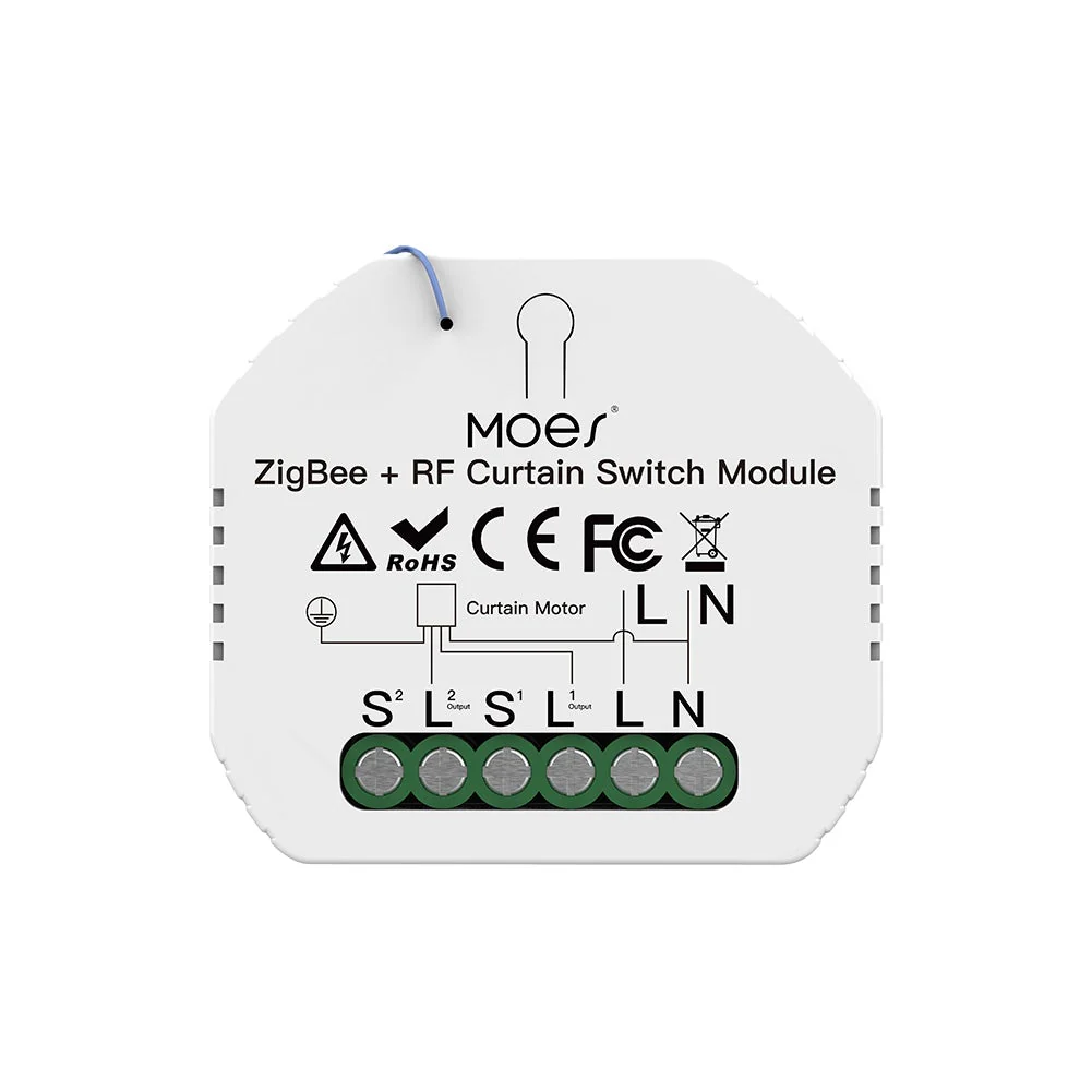 ZigBee RF433 Smart Curtain Switch Module for Electric Motorized Roller Blinds Shutter Motor 8