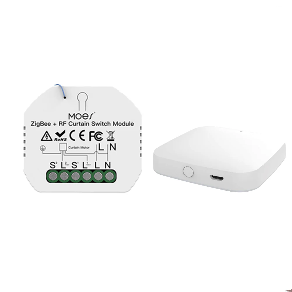 ZigBee RF433 Smart Curtain Switch Module for Electric Motorized Roller Blinds Shutter Motor 9