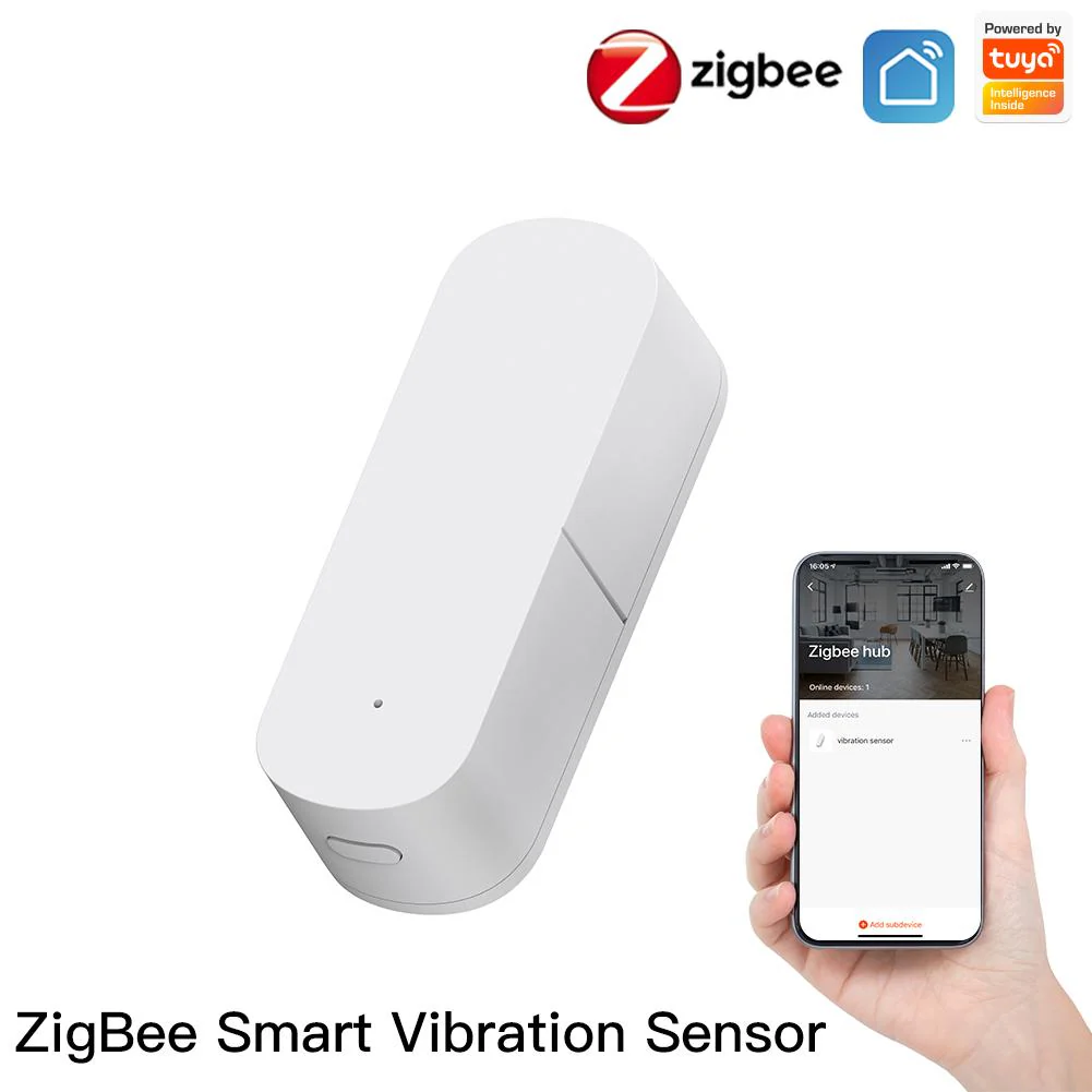 Zigbee Smart Vibration Sensor Detection Home Security System 2