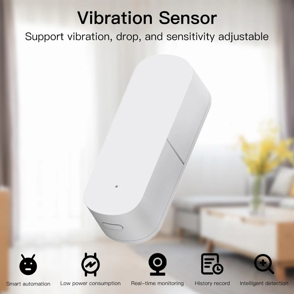 Zigbee Smart Vibration Sensor Detection Home Security System 3