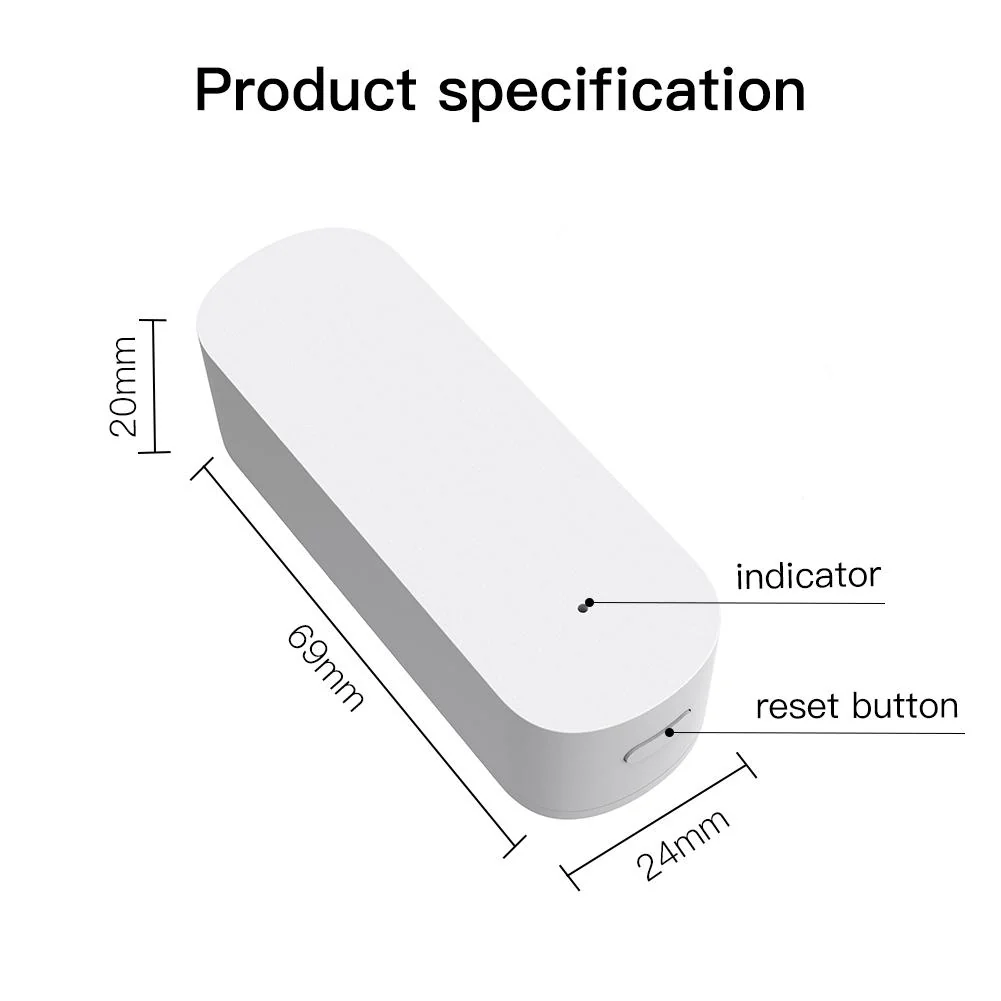 Zigbee Smart Vibration Sensor Detection Home Security System 7