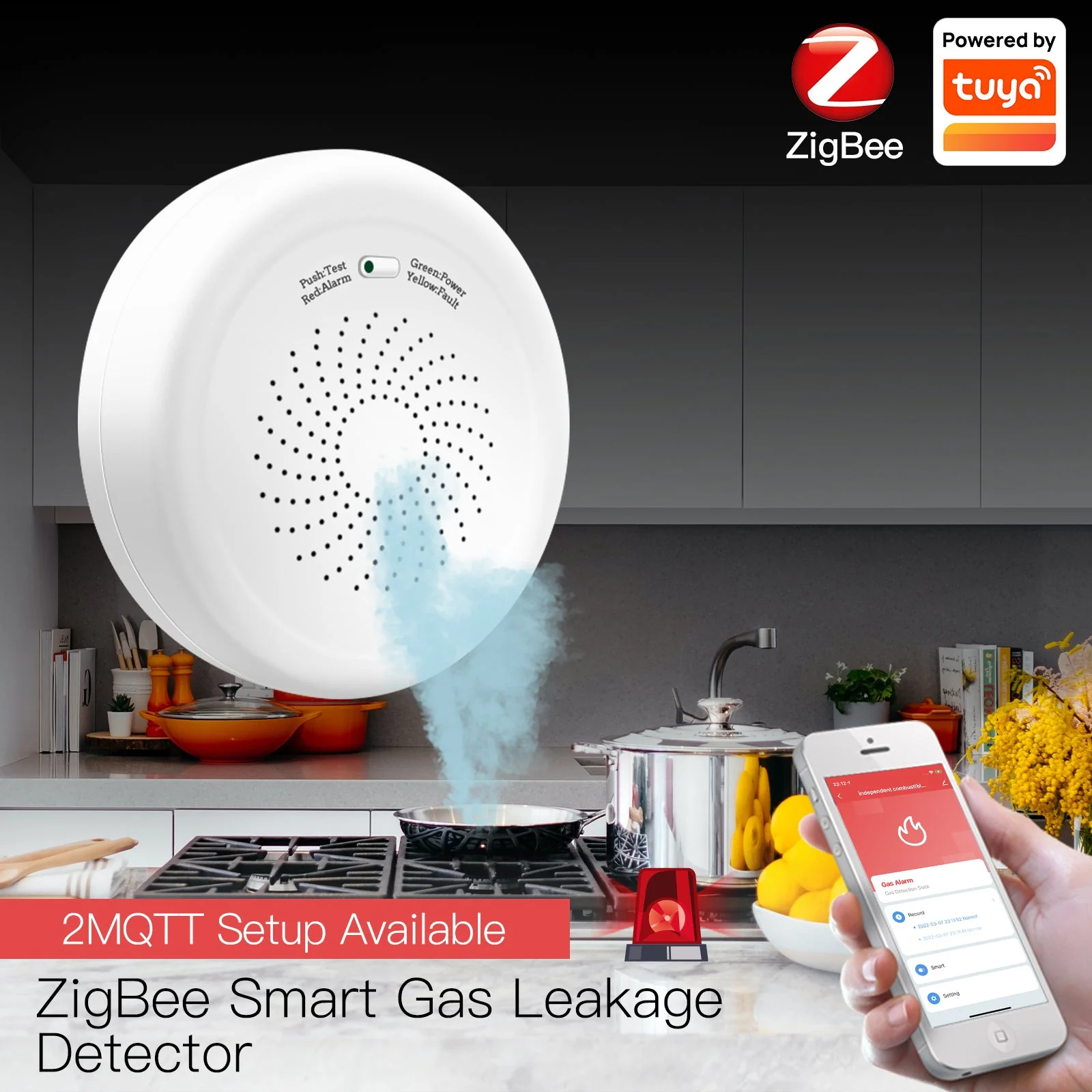 ZigBee Smart Gas Leakage Detector Combustible Sensor 2