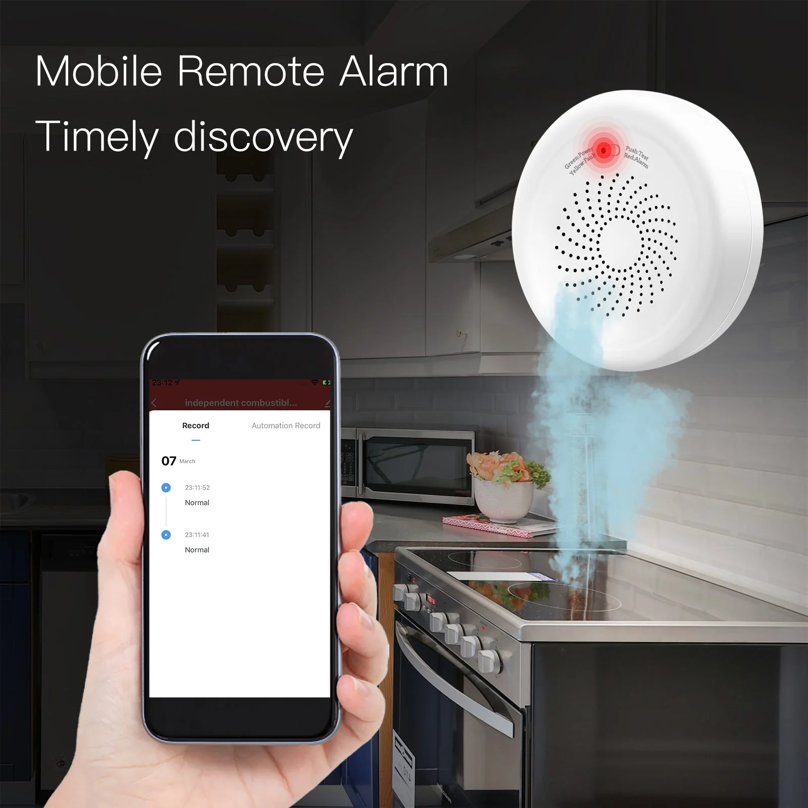 ZigBee Smart Gas Leakage Detector Combustible Sensor 5