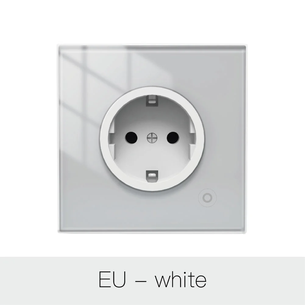 MOES ZigBee Smart Wall Socket Glass Panel Power Monitor Hub Required 9