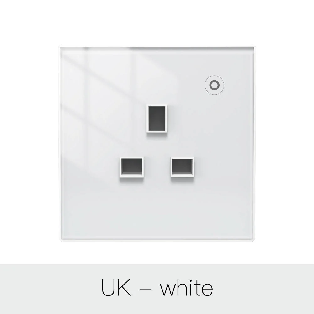 MOES ZigBee Smart Wall Socket Glass Panel Power Monitor Hub Required 18