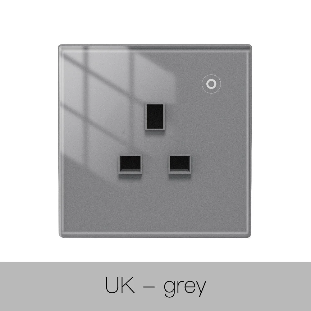 MOES ZigBee Smart Wall Socket Glass Panel Power Monitor Hub Required 21