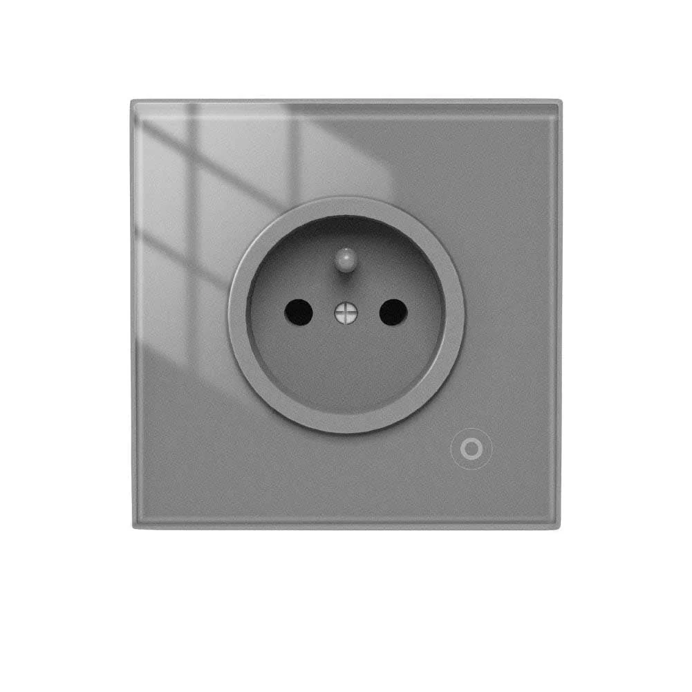 MOES ZigBee Smart Wall Socket Glass Panel Power Monitor Hub Required 23