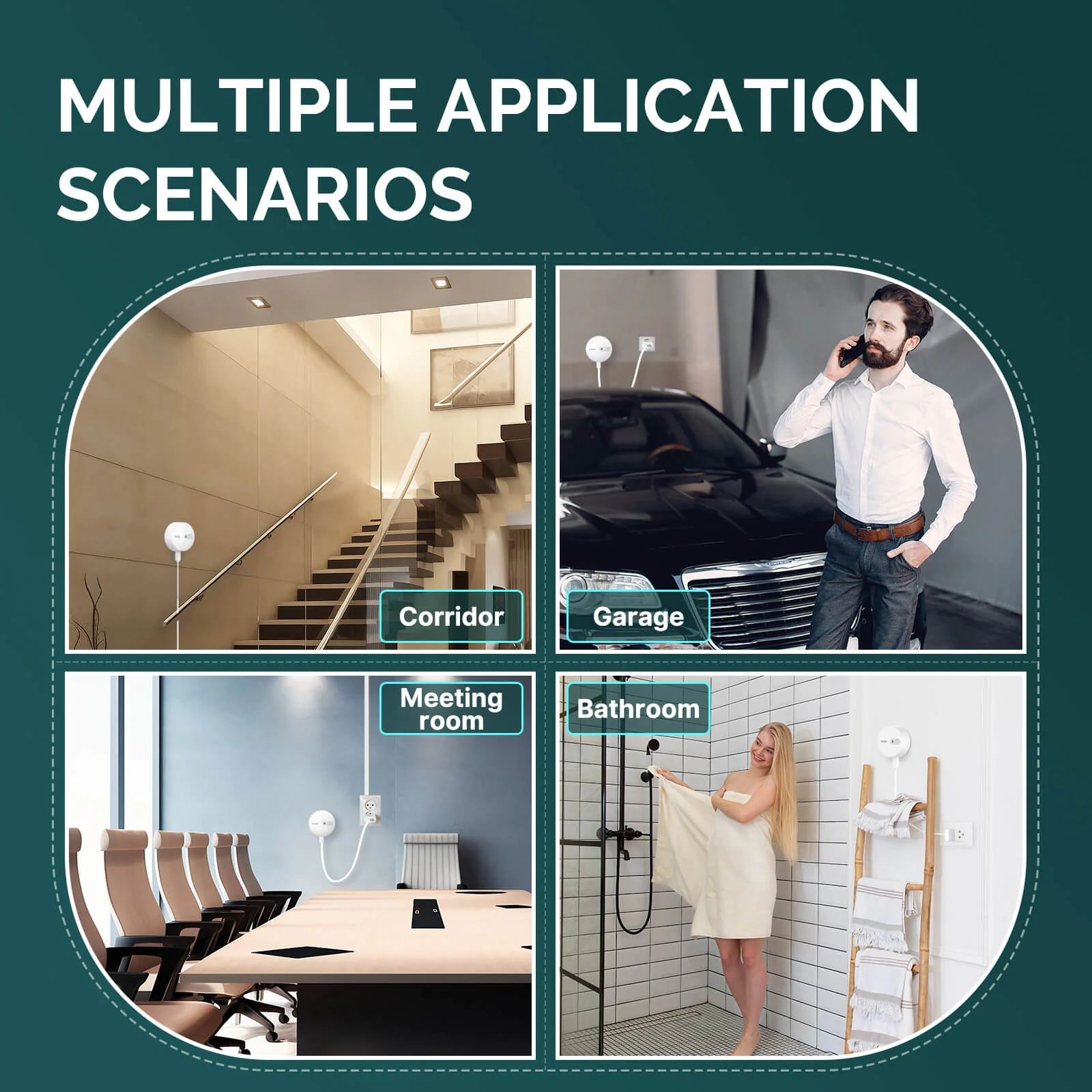 MOES ZigBee Human Presence Sensor Detector Radar Wave Detection Sensor for Home Security 7