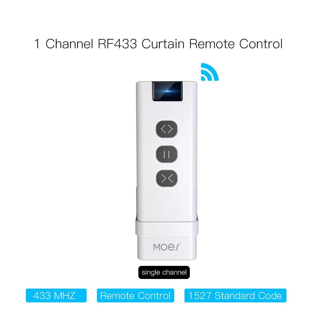 ZigBee RF433 Smart Curtain Blinds Shutter Touch Switch Multi-control Neutral Wire Required US 10