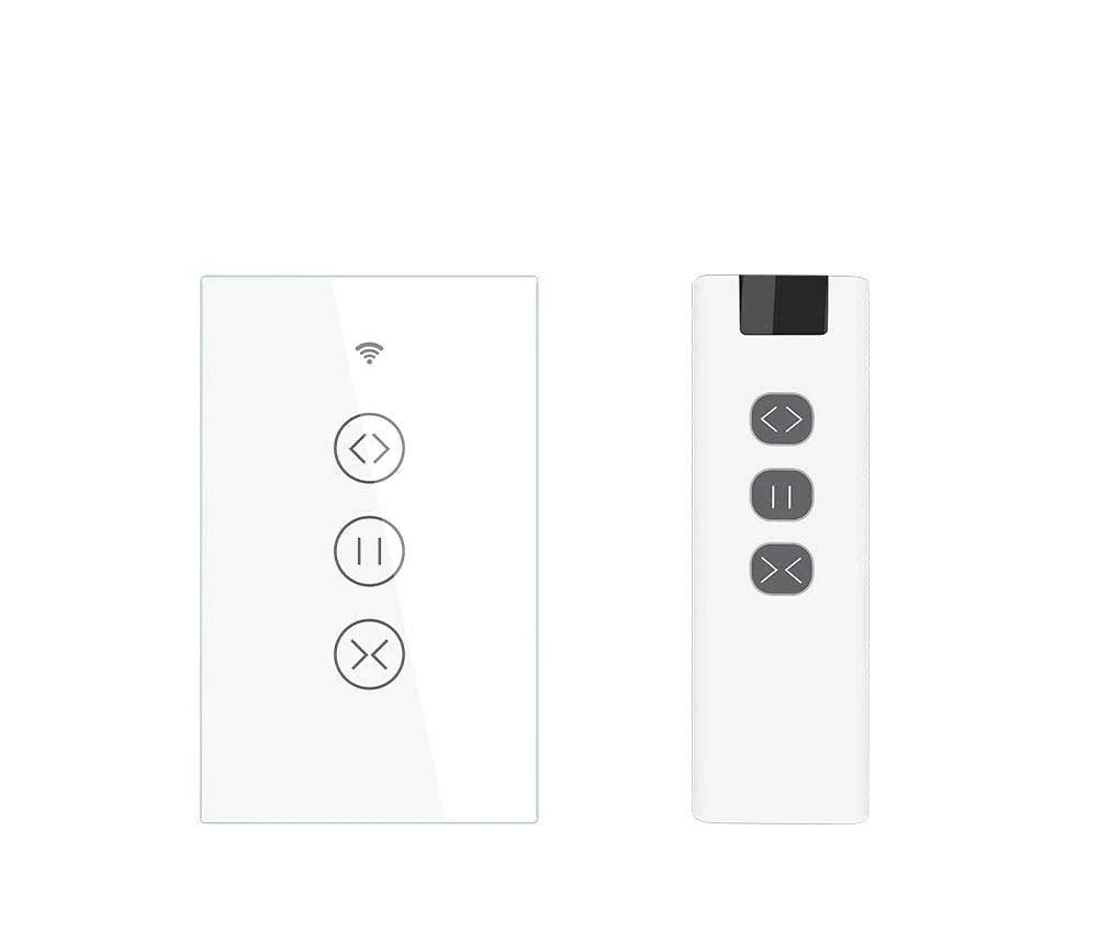 ZigBee RF433 Smart Curtain Blinds Shutter Touch Switch Multi-control Neutral Wire Required US 16