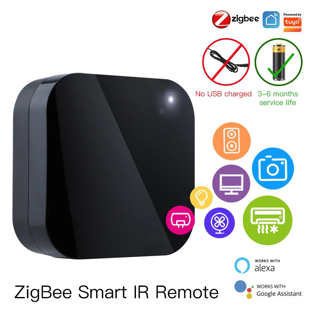 Tuya ZigBee Smart IR Remote Control Universal Infrared Remote Controller for AC TV DVD 2