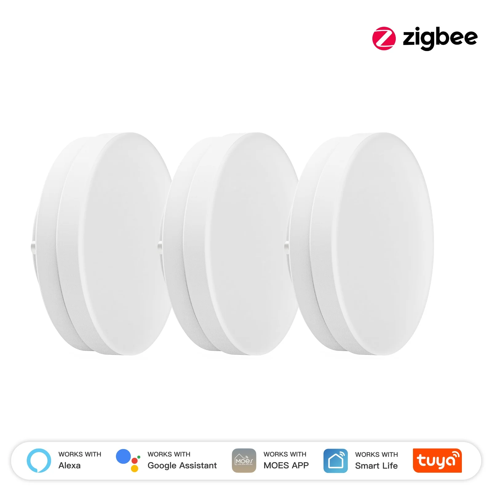 ZigBee Smart LED Lamp GX53 Light Bulb 6W Color Changing Dimmable Music Sync 9