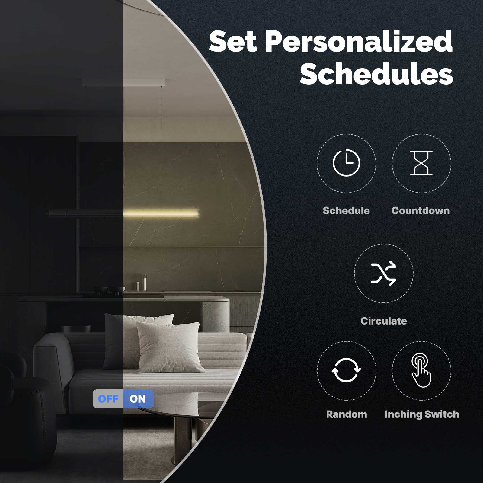 ZigBee Smart Light Switch Touch Glass Panel Neutral Wire Required US Standard 3