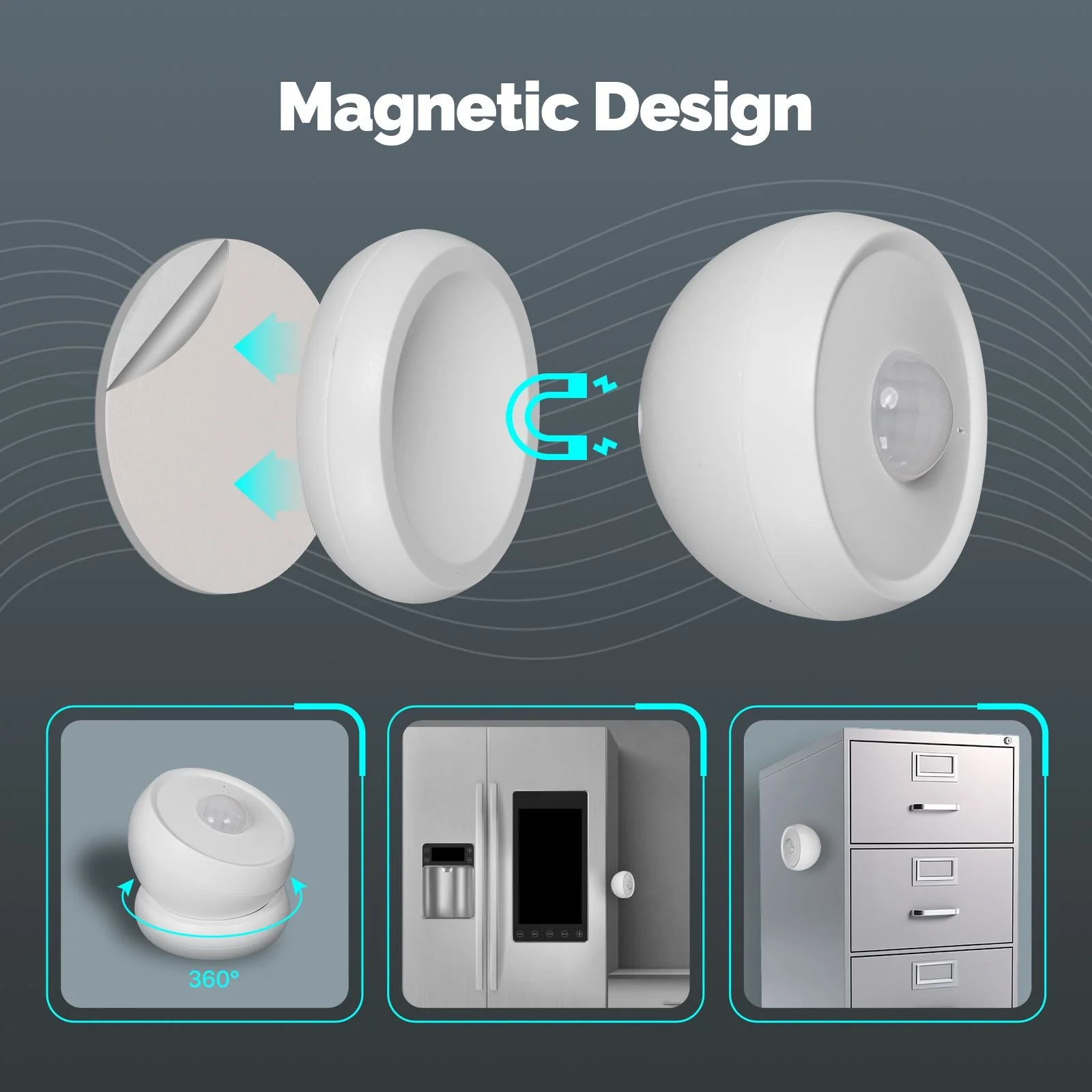 Zigbee Smart PIR Sensor Human Body Infrared Motion Detector With Magnetic Base 2