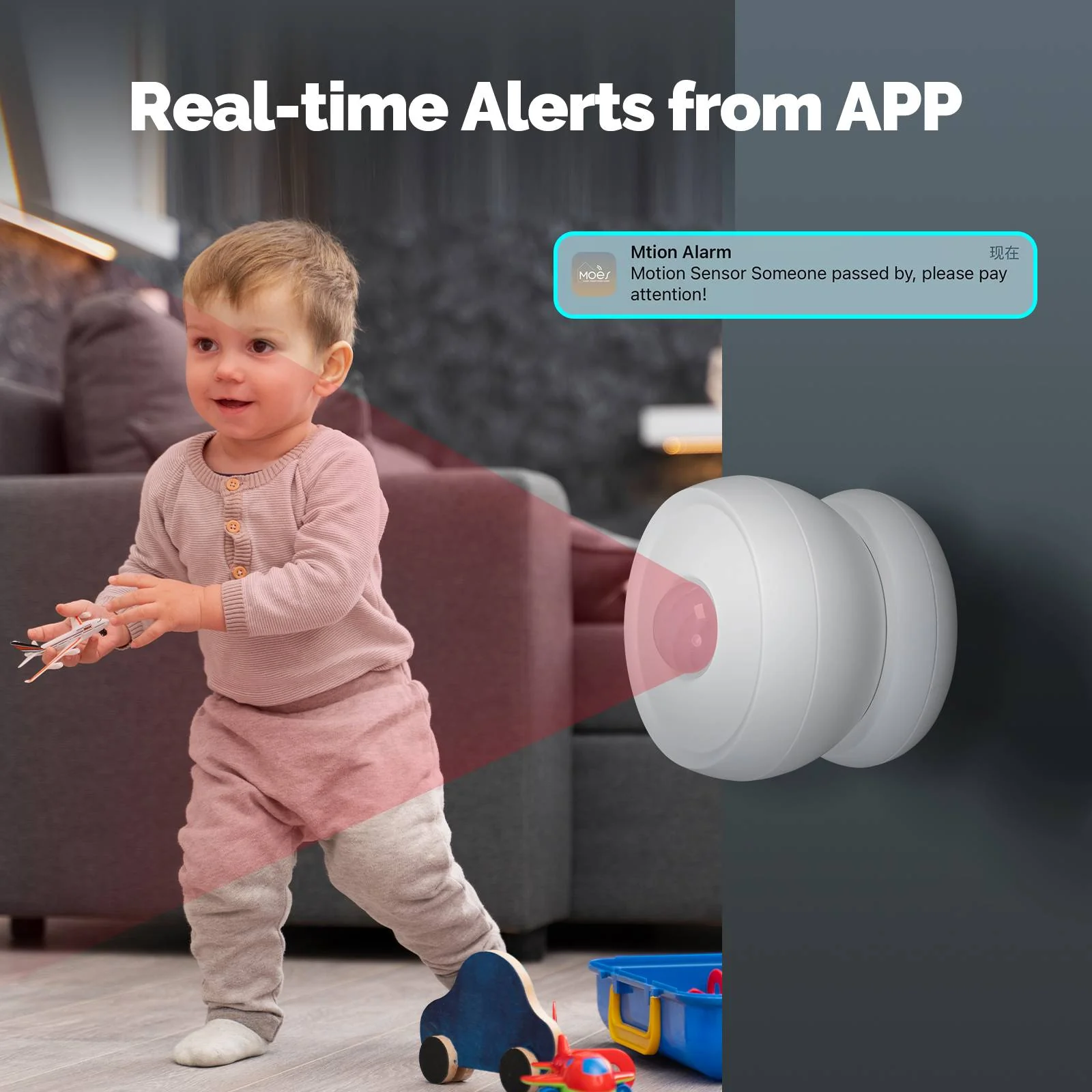 Zigbee Smart PIR Sensor Human Body Infrared Motion Detector With Magnetic Base 4
