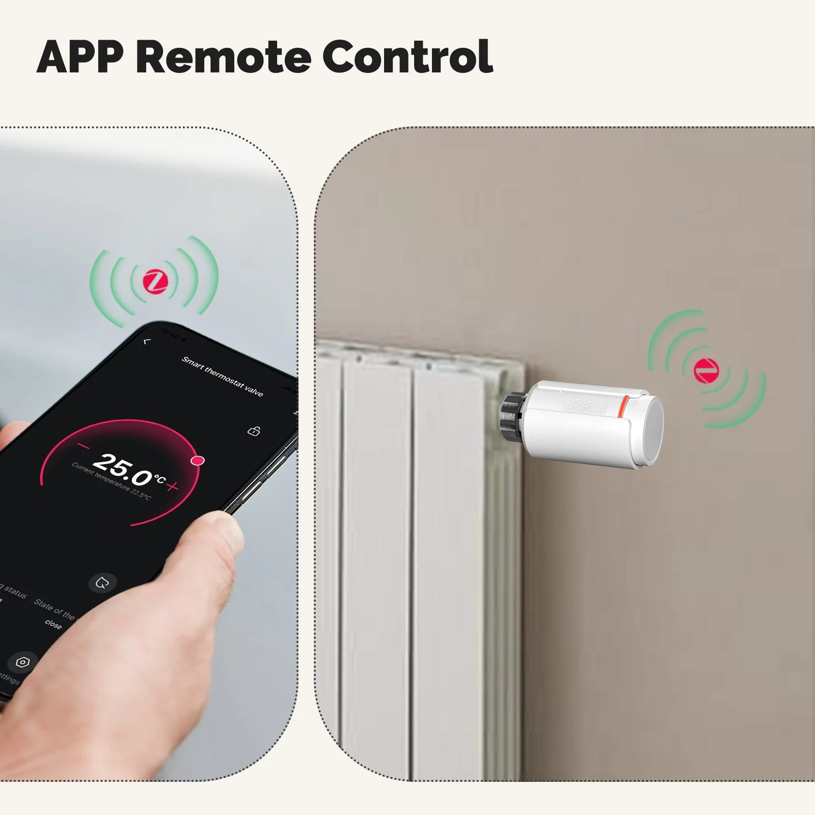 ZigBee Smart Thermostatic Radiator Valve TRV Programmable App Remote Temperature Controller 5
