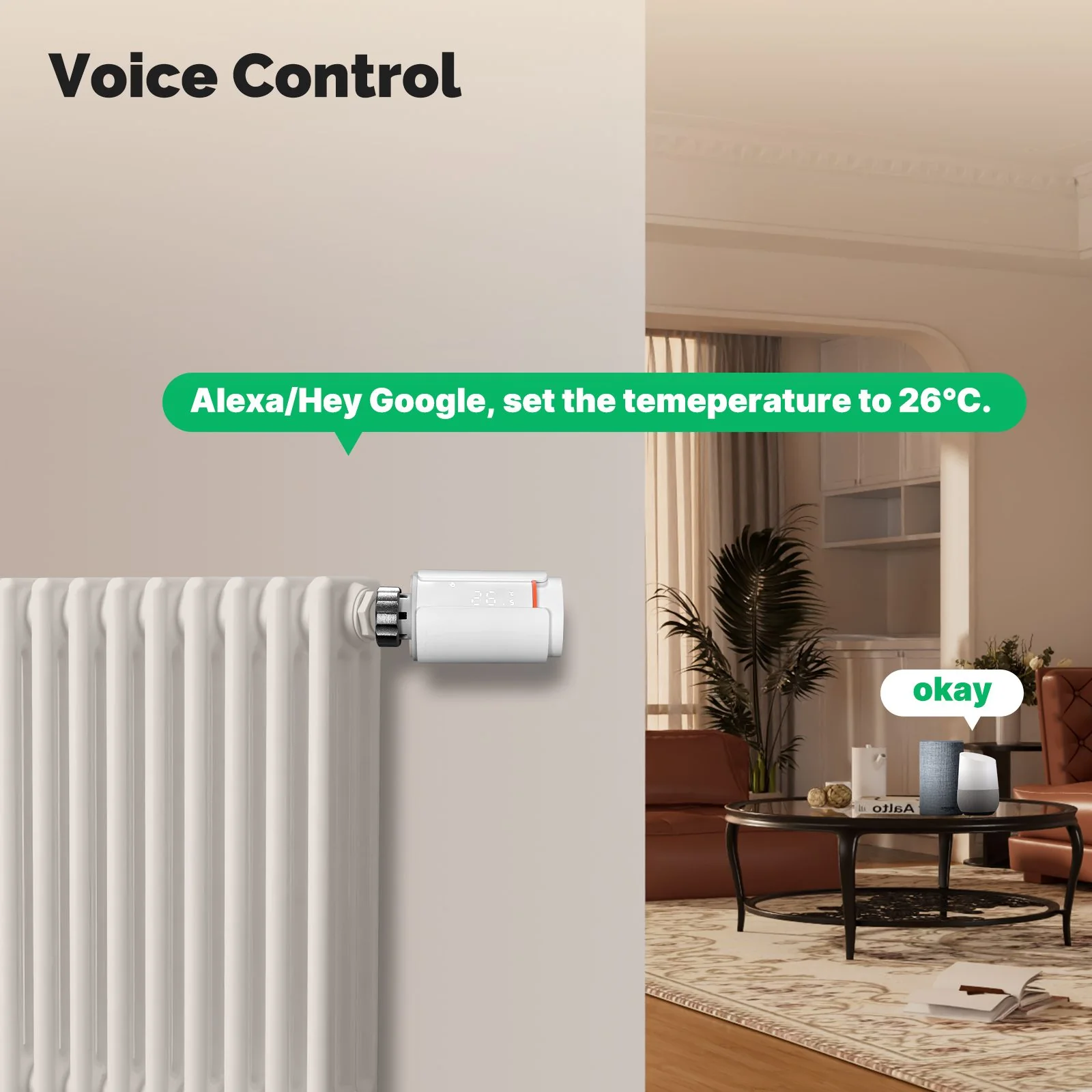 ZigBee Smart Thermostatic Radiator Valve TRV Programmable App Remote Temperature Controller 6