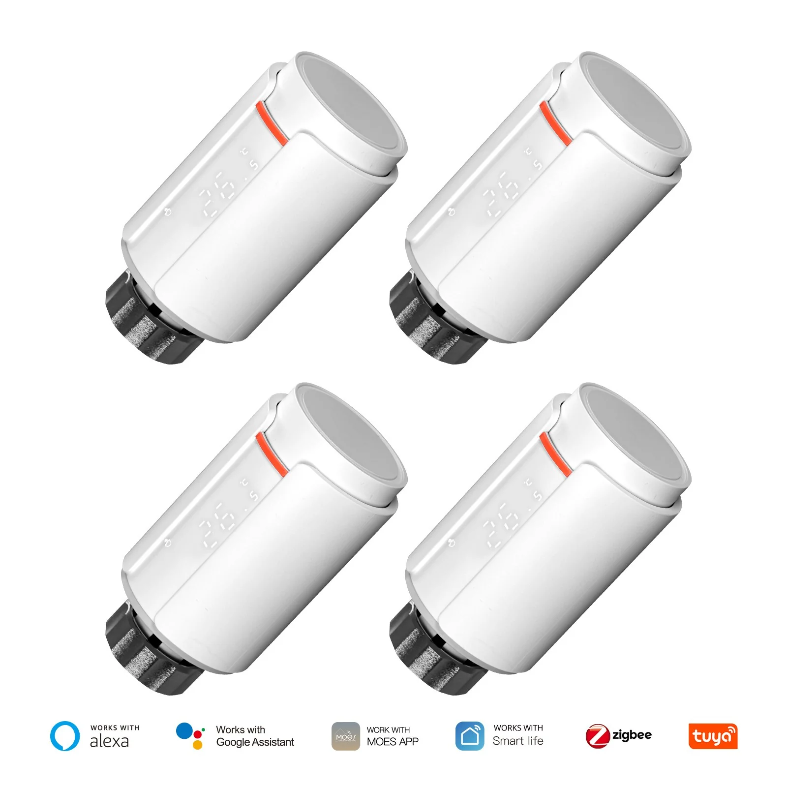 ZigBee Smart Thermostatic Radiator Valve TRV Programmable App Remote Temperature Controller 10