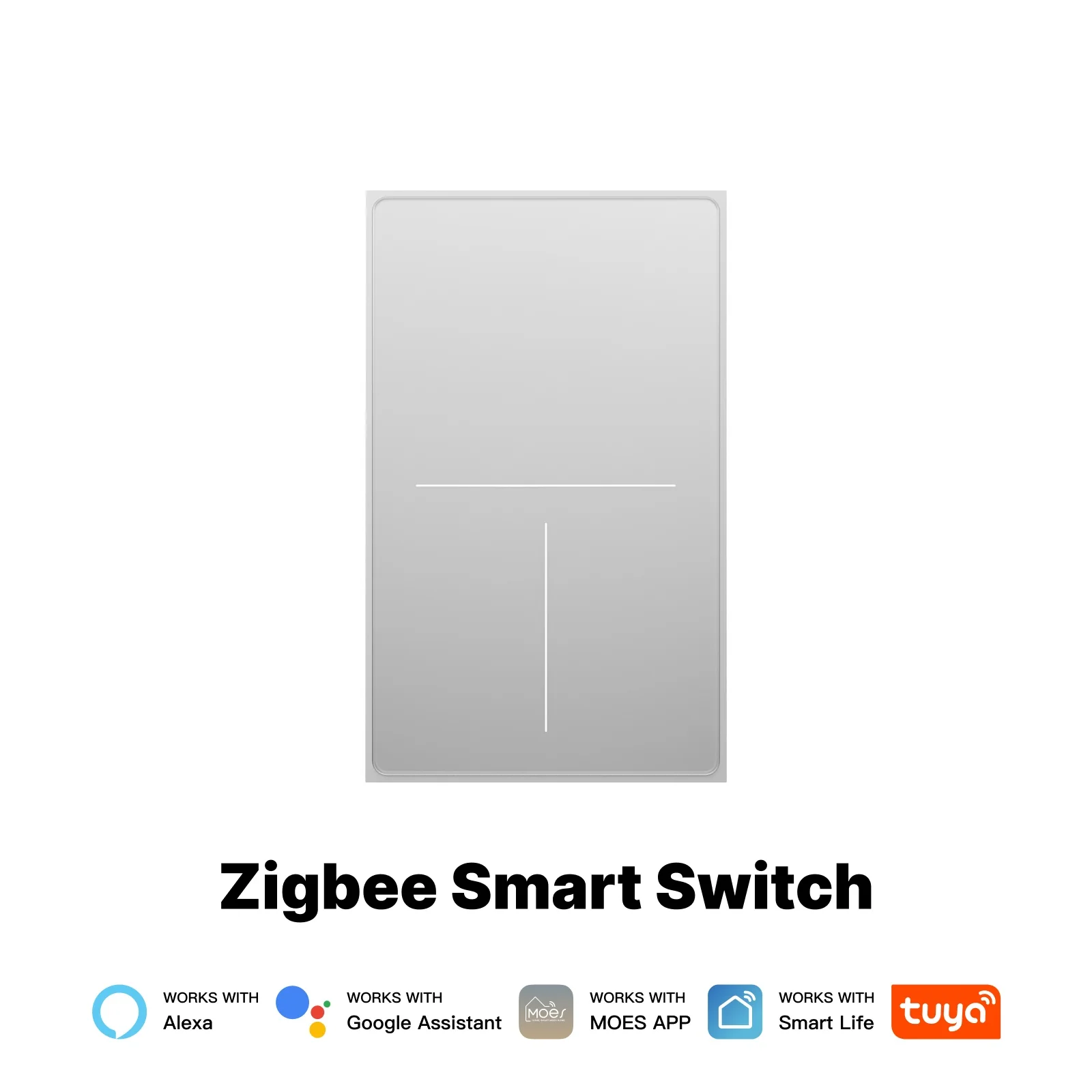 ZigBee Star Feather Series Smart Switch Push Button With Neutral Wire Light Scene 2in1 Switch US Version 10