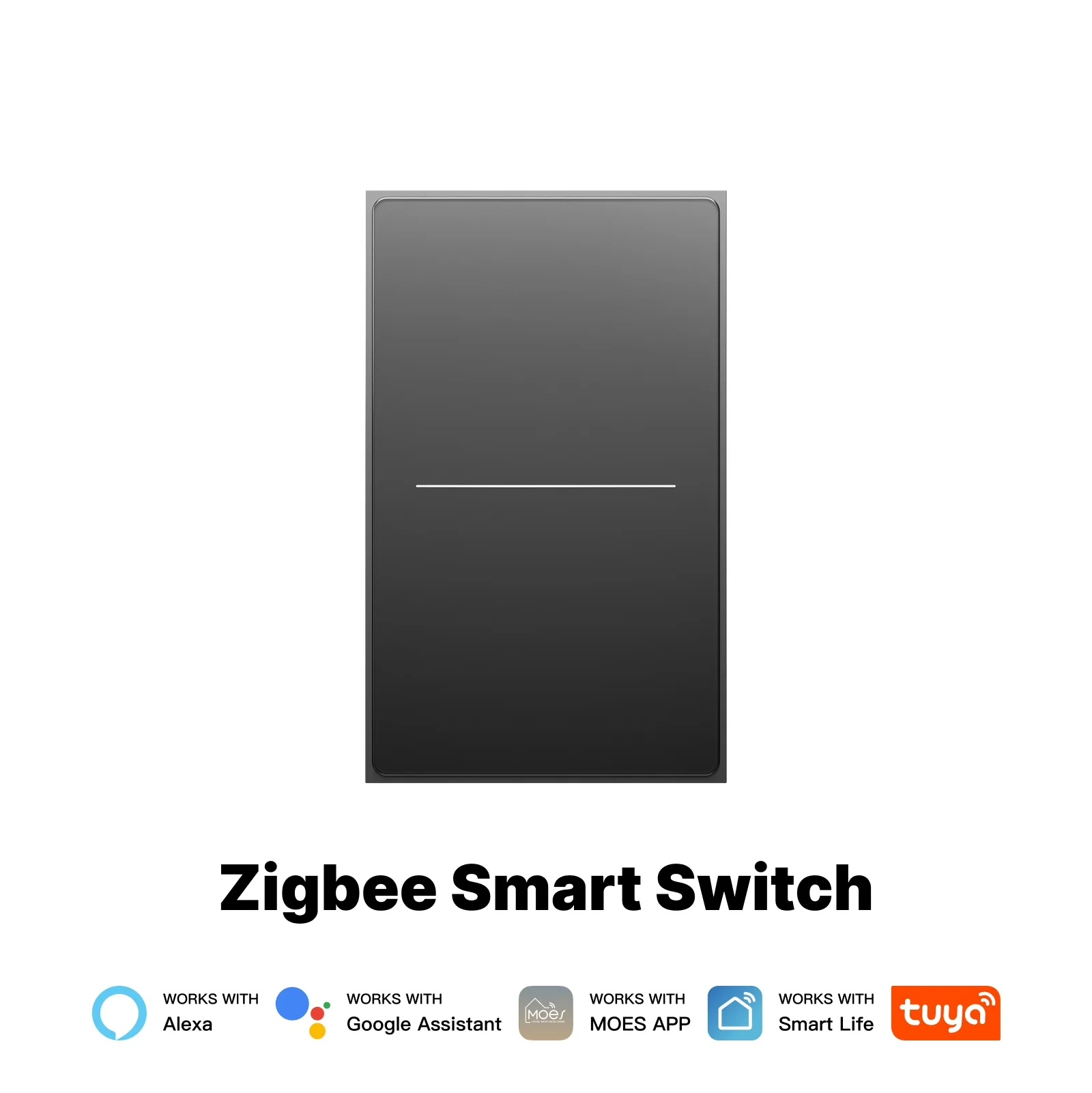 ZigBee Star Feather Series Smart Switch Push Button With Neutral Wire Light Scene 2in1 Switch US Version 13