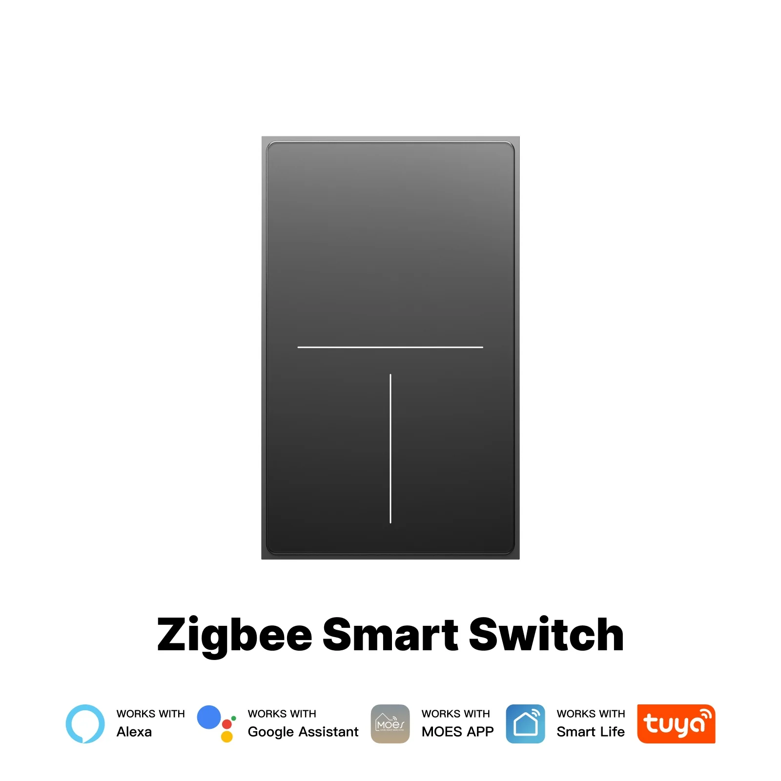 ZigBee Star Feather Series Smart Switch Push Button With Neutral Wire Light Scene 2in1 Switch US Version 14