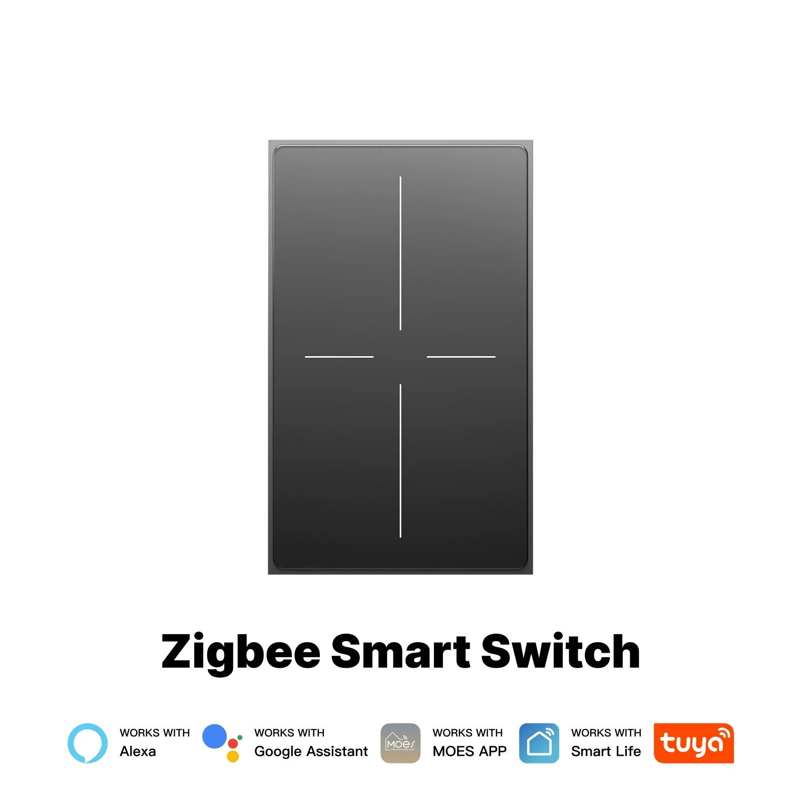 ZigBee Star Feather Series Smart Switch Push Button With Neutral Wire Light Scene 2in1 Switch US Version 15