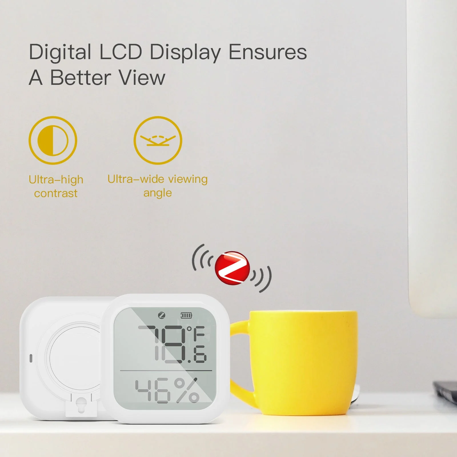 MOES ZigBee Smart Temperature and Humidity Sensor Indoor Hygrometer Thermometer Detector 3