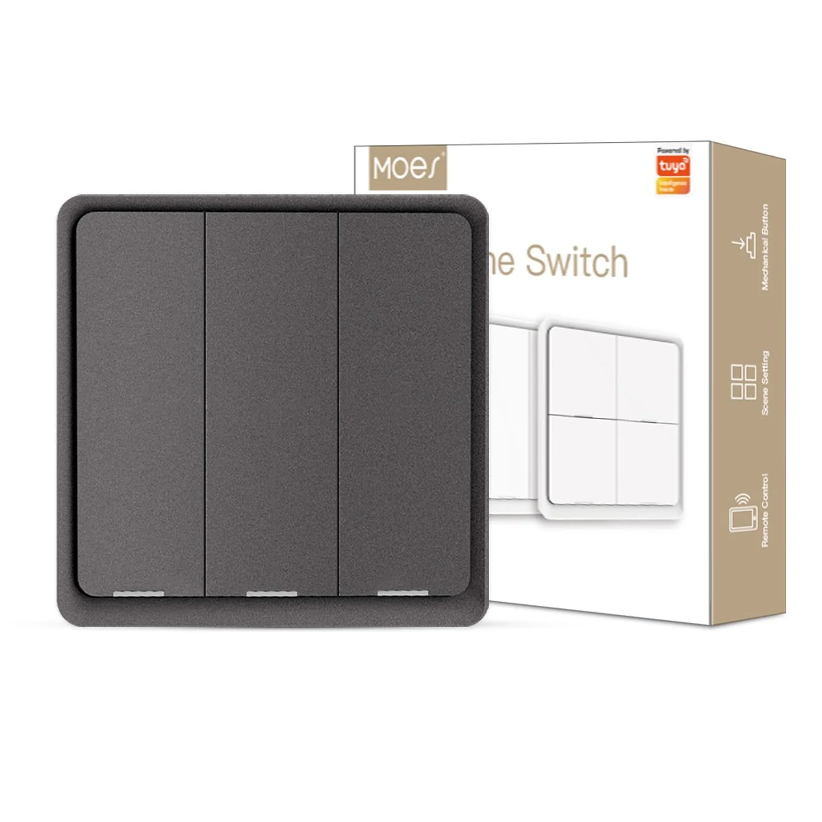 ZigBee Light Switch, Battery Powered Light Switch, Multi-Control Wireless Push Button Scene Switches 16