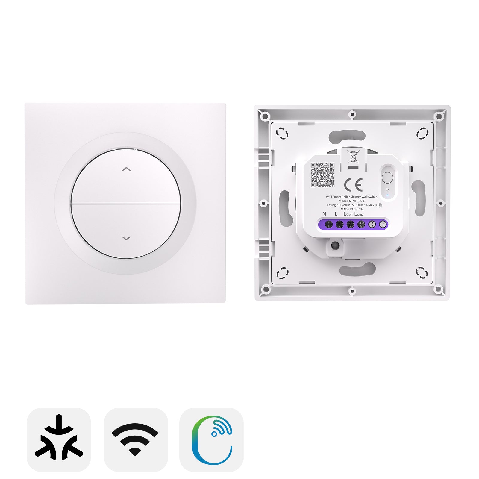 SONOFF Fusion Series Orb-RBS Matter Over WiFi Smart Roller Shutter Wall Switch | MINI-RBS-E