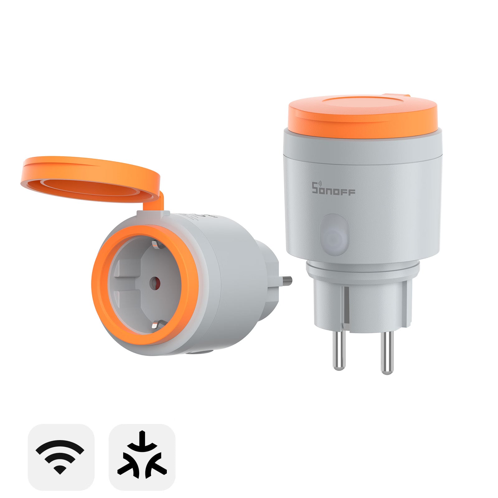 SONOFF S61s Outdoor (Type F) Matter Over WiFi Smart Energy Monitoring Plug | S61STPF-PM-O