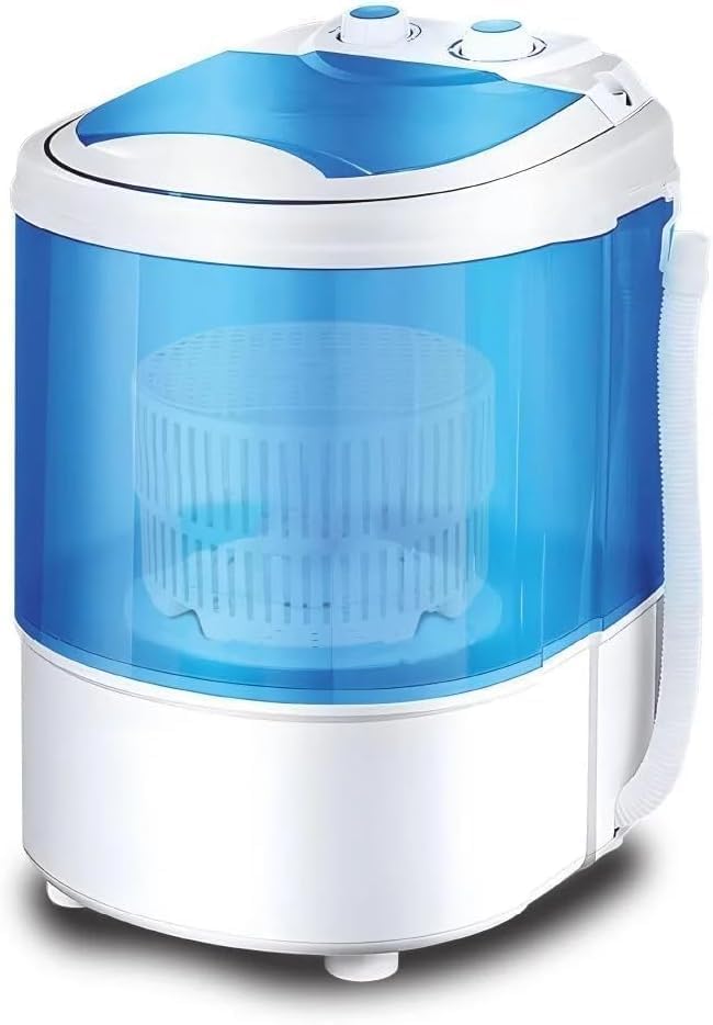 DENX 2-in-1 Portable Washing Machine for Shoes, Clothes & Children’s Laundry, 4.8kg Capacity, Gentle Wave Washing & Drying, Compact Design for Dorms & Small Spaces