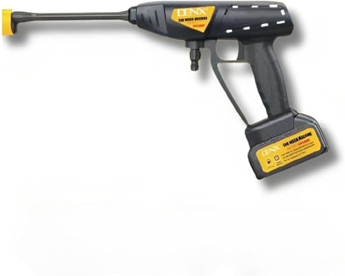 DENX Cordless Car Wash Machine, 21V Battery-Powered Pressure Washer, 180W Motor, 4L/H Water Flow, High-Pressure Portable Washer for Car, Home, Garden & Outdoor Cleaning